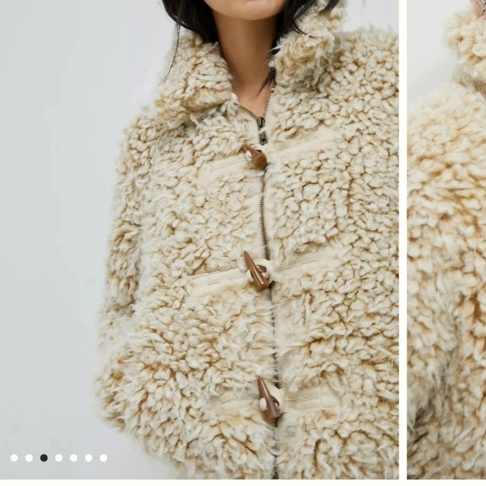 BNNW anthropolgie brenna faux fur coat - Picture 2 of 10